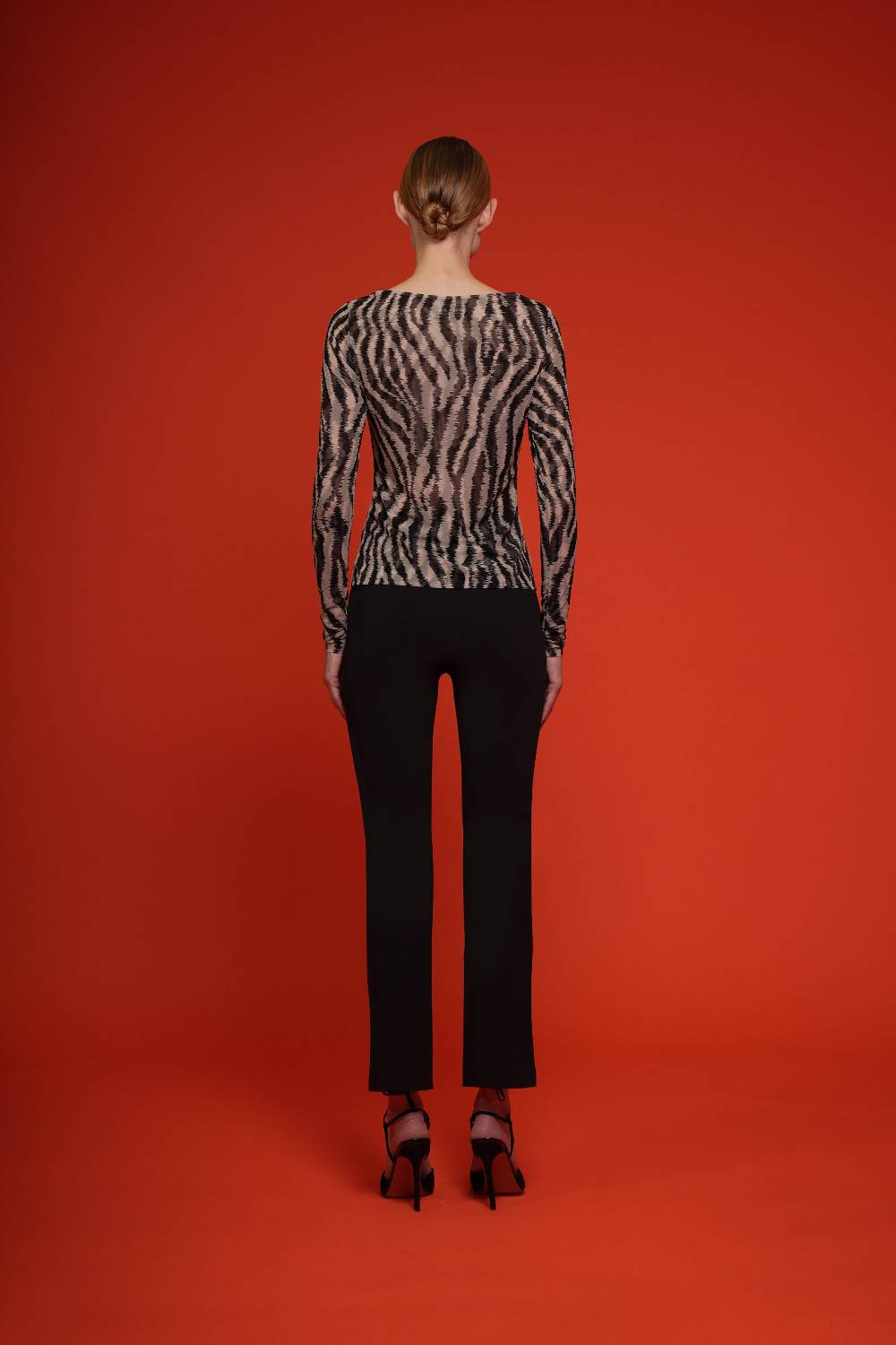 La Petite Robe Di Chiara Boni lupina illusion printed top Vendita Economica