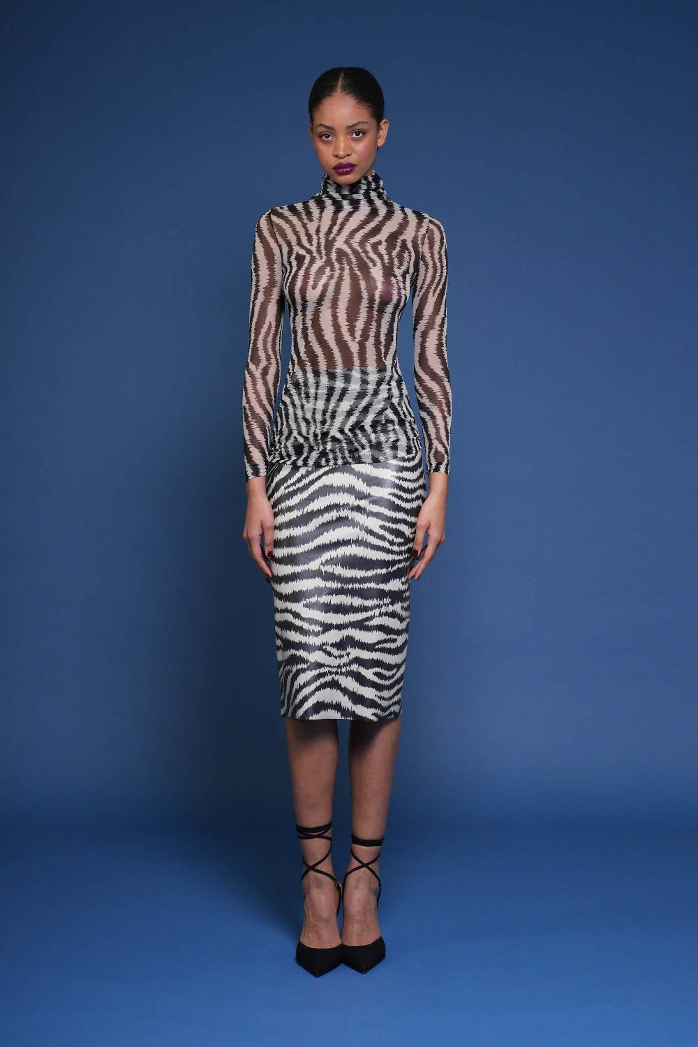 La Petite Robe Di Chiara Boni lupis illusion printed top Saldi Di Fabbrica