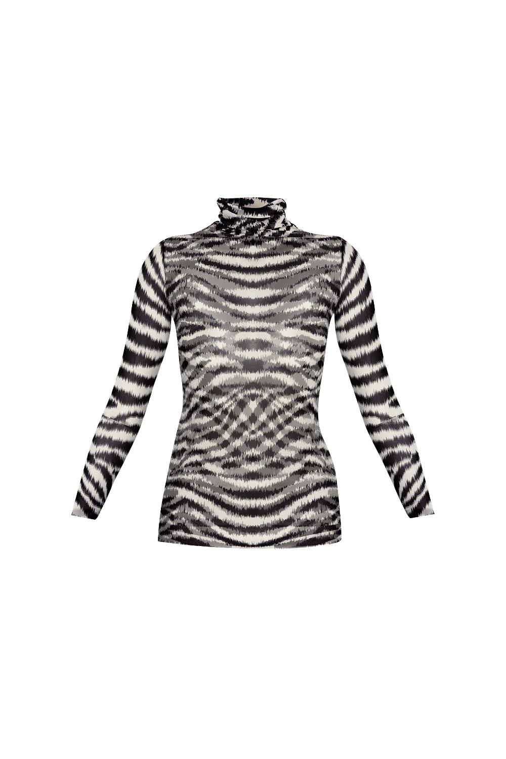 La Petite Robe Di Chiara Boni lupis illusion printed top Saldi Di Fabbrica