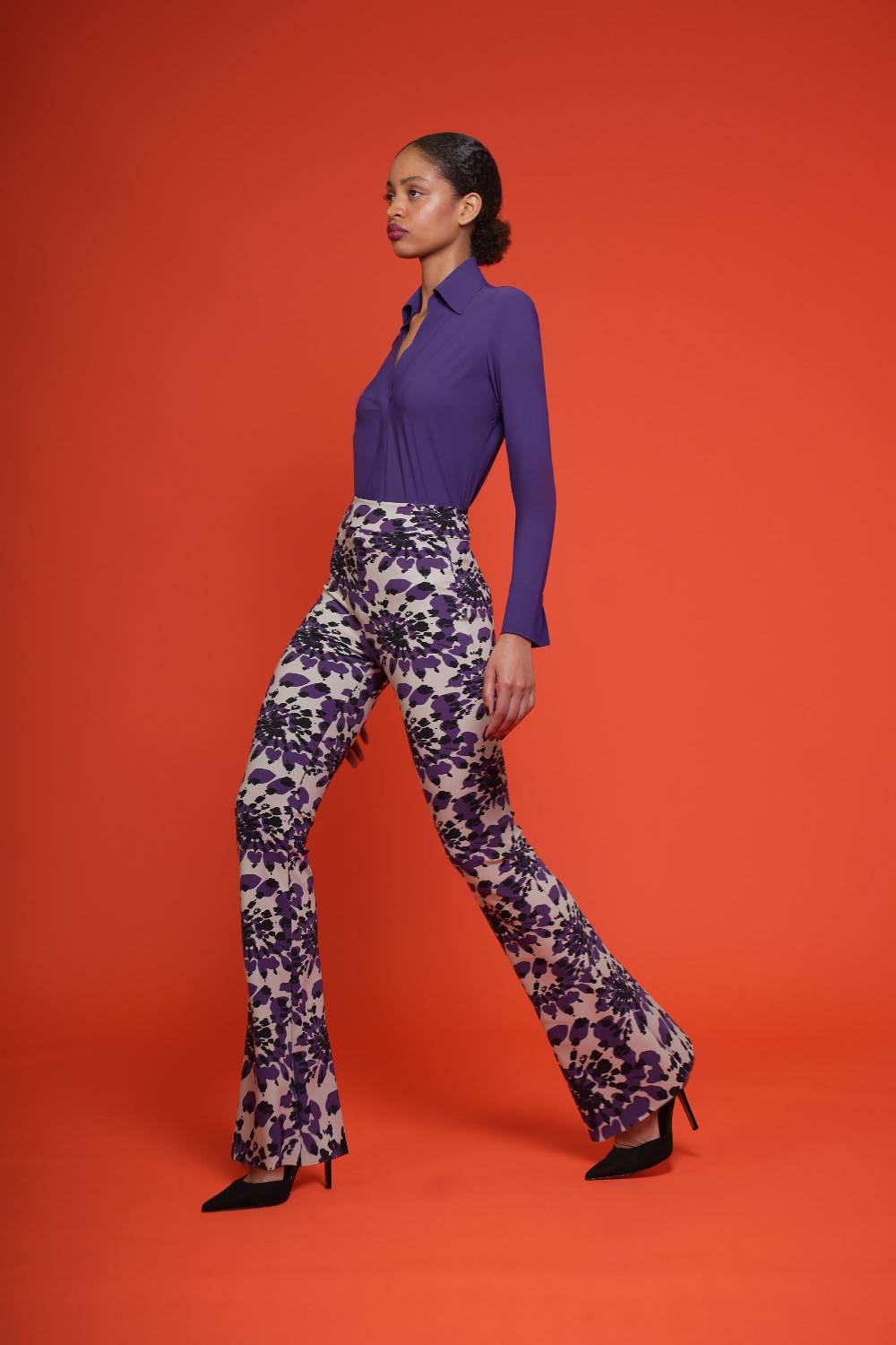 La Petite Robe Di Chiara Boni venusette high waisted printed pants Vendita