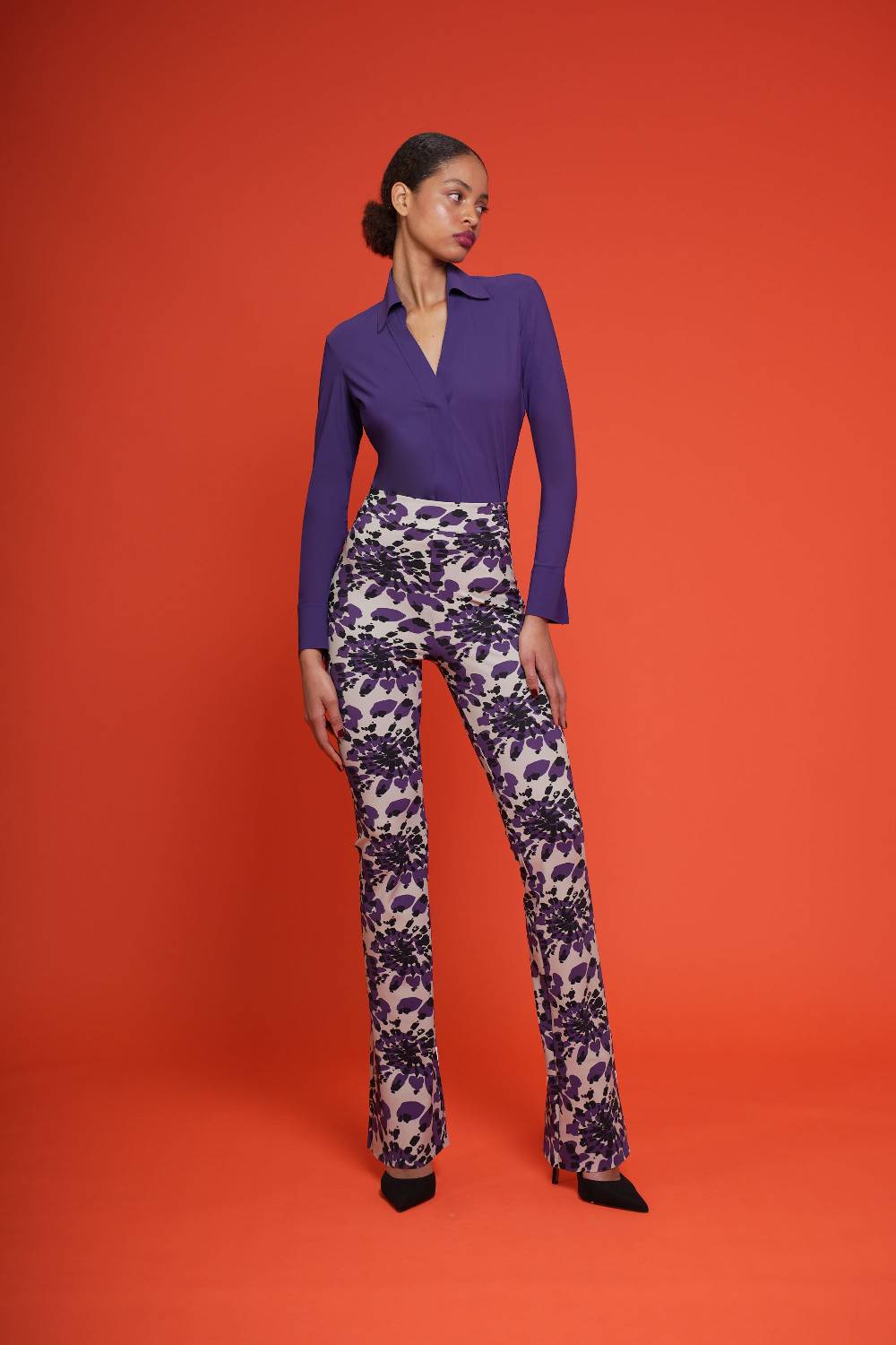 La Petite Robe Di Chiara Boni venusette high waisted printed pants Vendita
