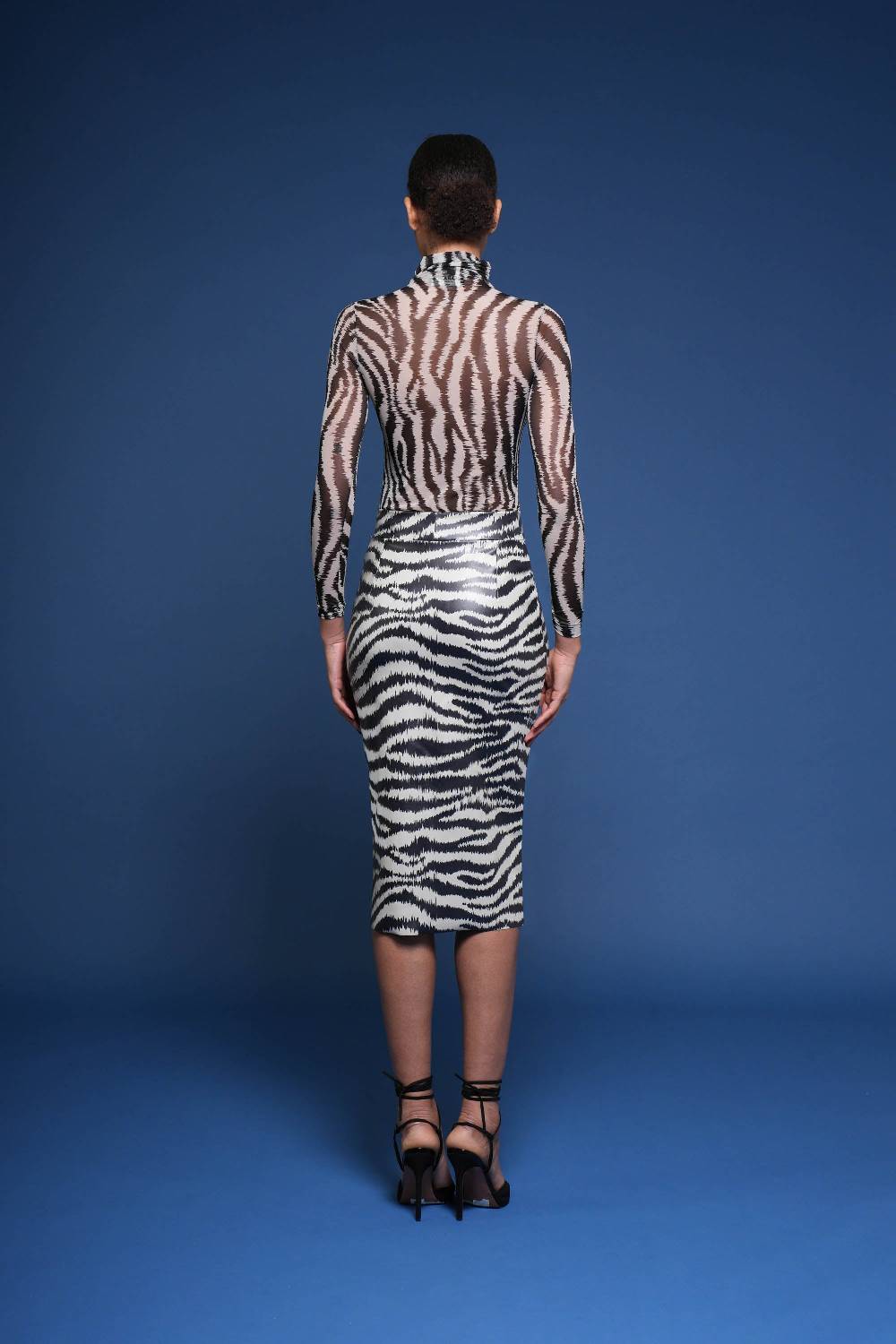 La Petite Robe Di Chiara Boni lumi faux-leather printed skirt Shopping Online