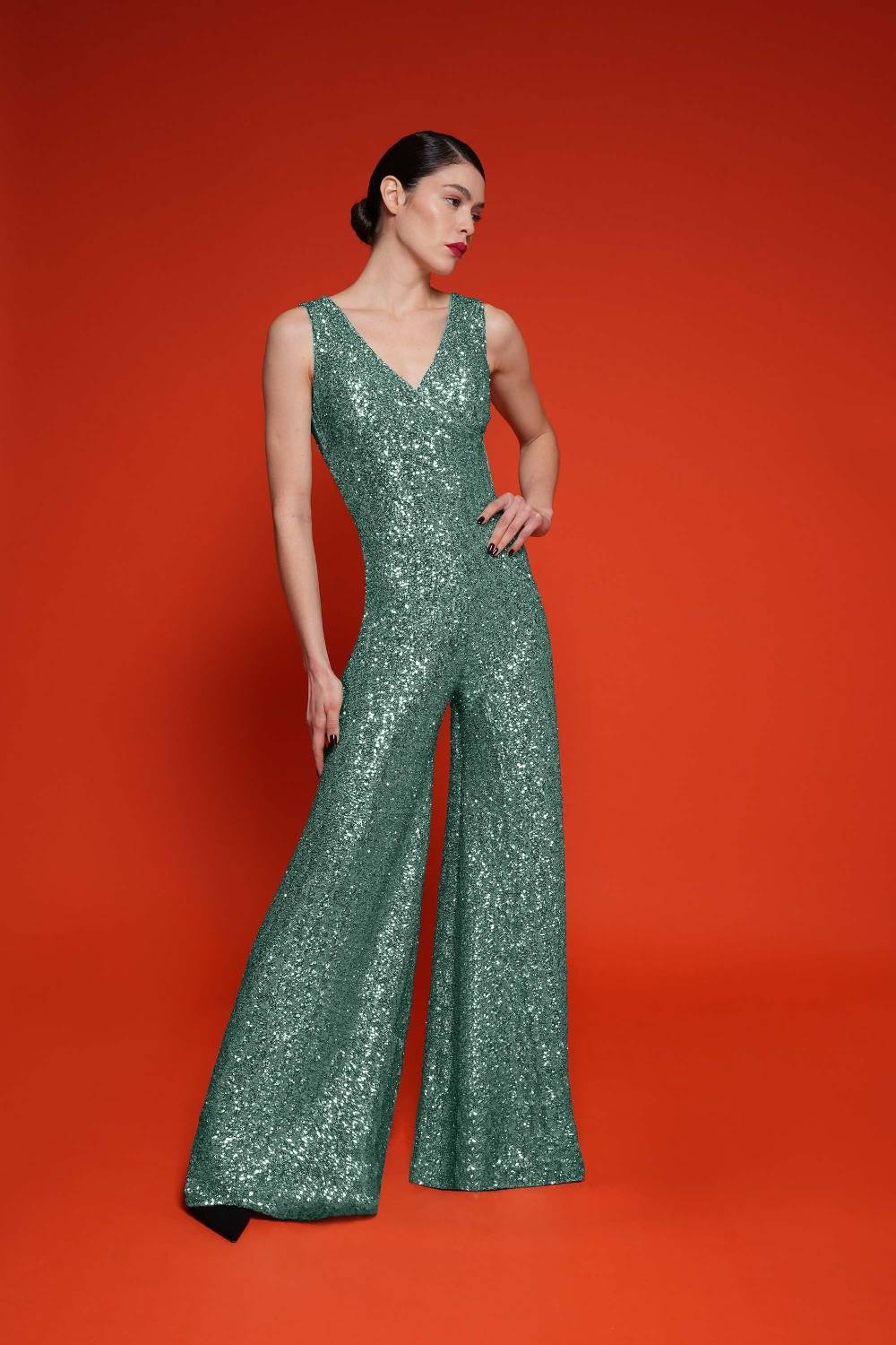 La Petite Robe Di Chiara Boni trifone sequine jumpsuit Economico