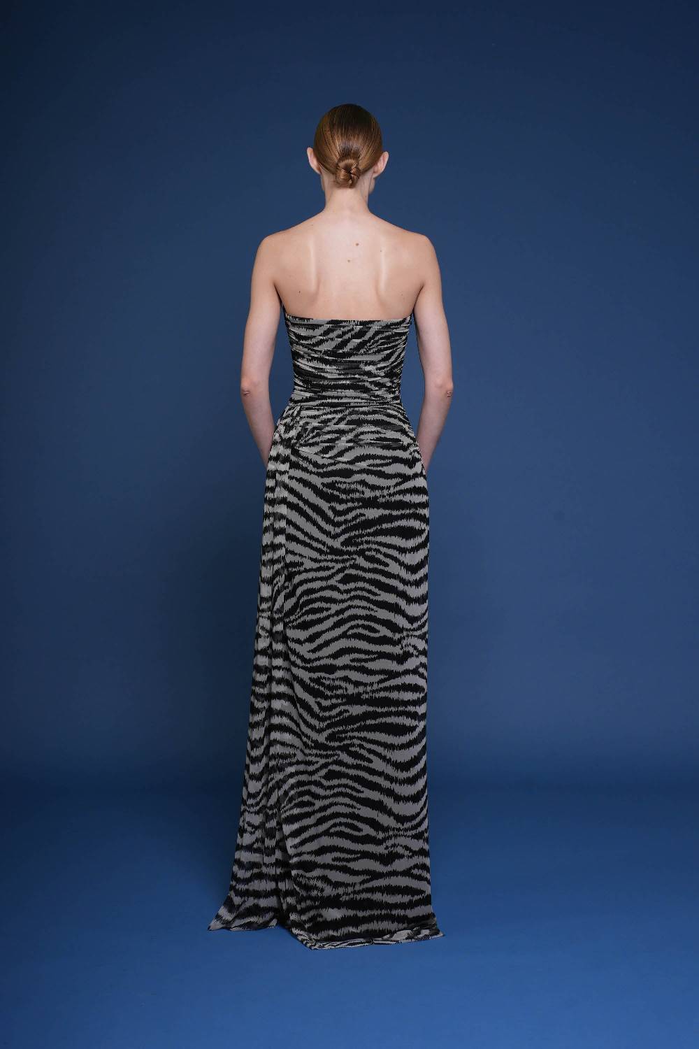 La Petite Robe Di Chiara Boni kriztina printed illusion gown Hotsell