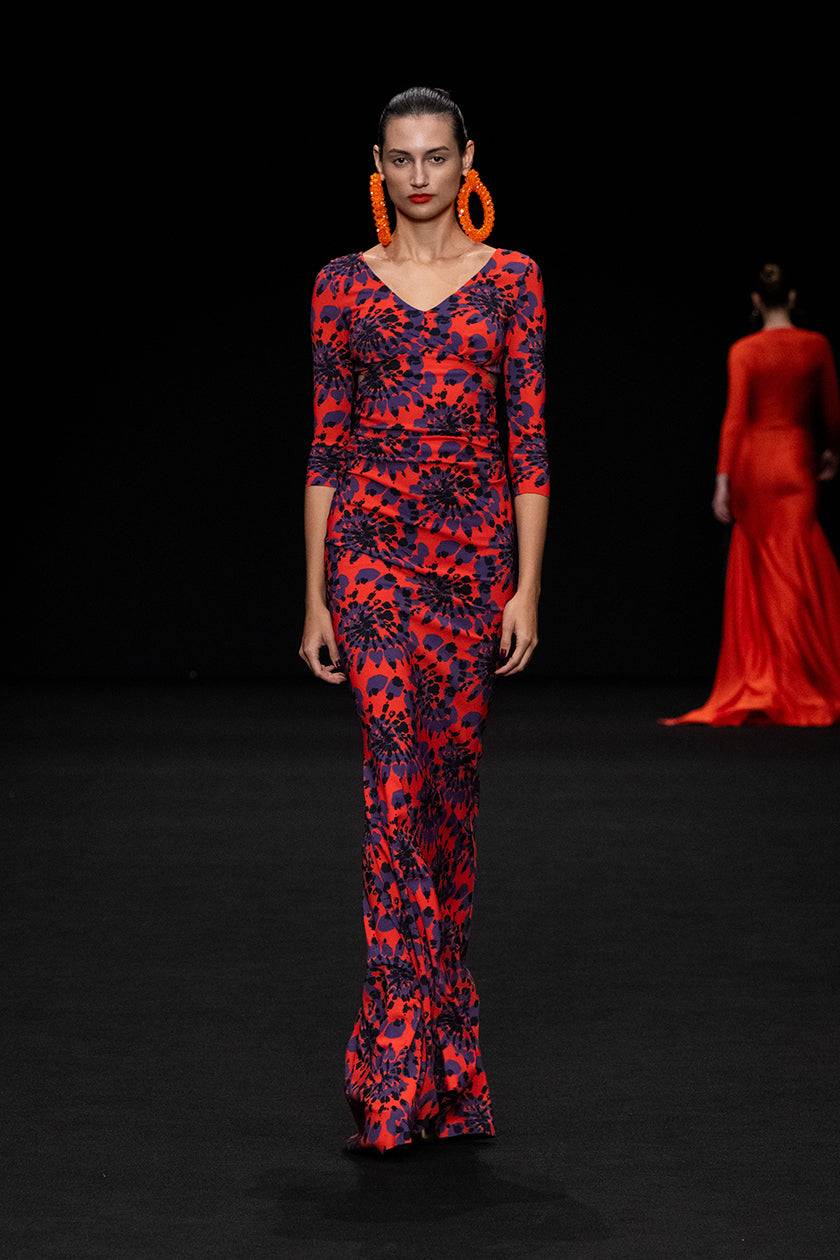 La Petite Robe Di Chiara Boni zubaida printed gown Saldi Di Fabbrica