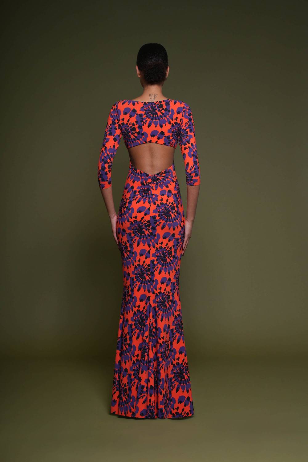 La Petite Robe Di Chiara Boni zubaida printed gown Saldi Di Fabbrica