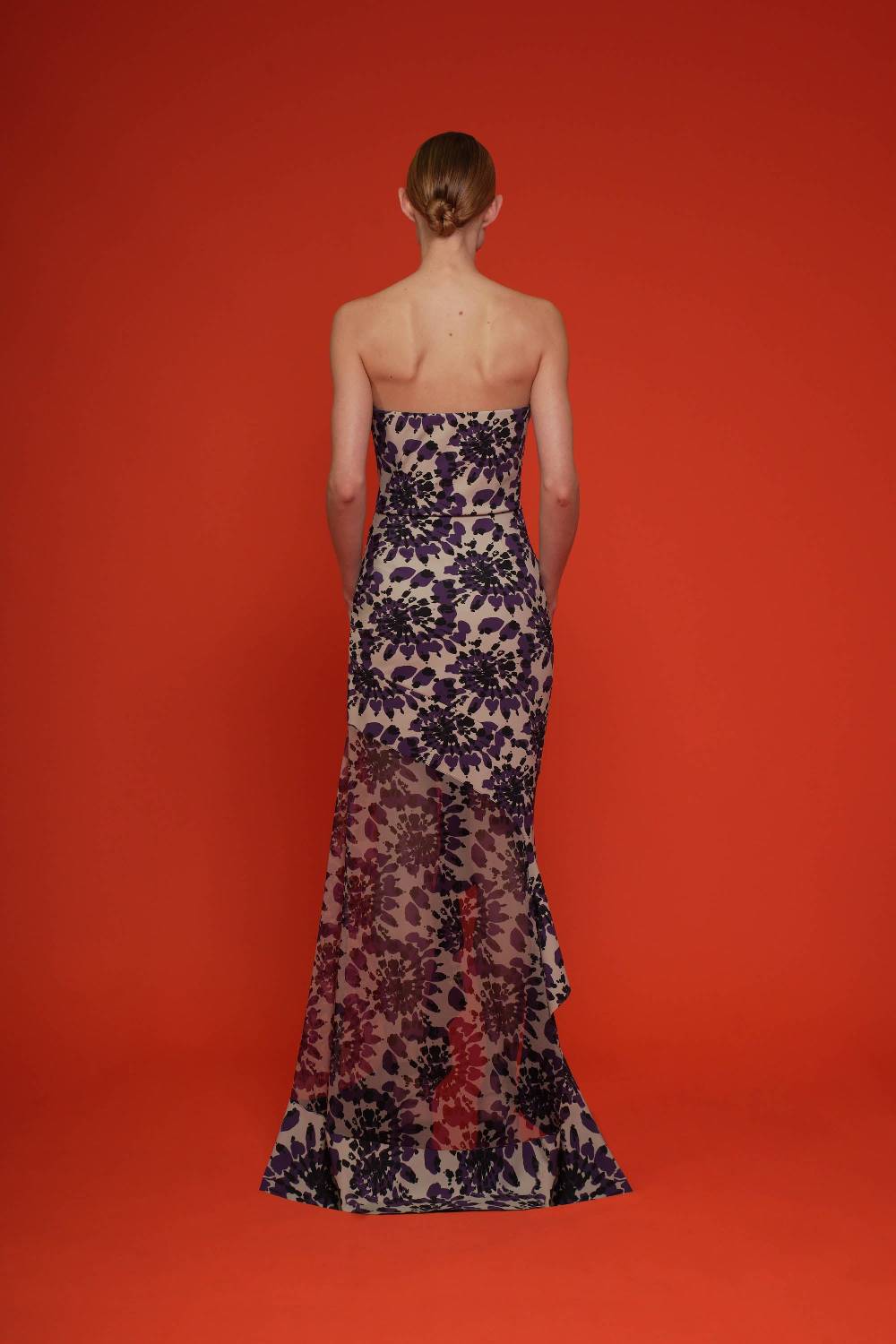 La Petite Robe Di Chiara Boni yoshiro printed illusion gown Vendite Flash
