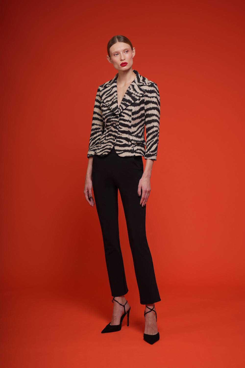 La Petite Robe Di Chiara Boni kimimela printed jacket Promozione