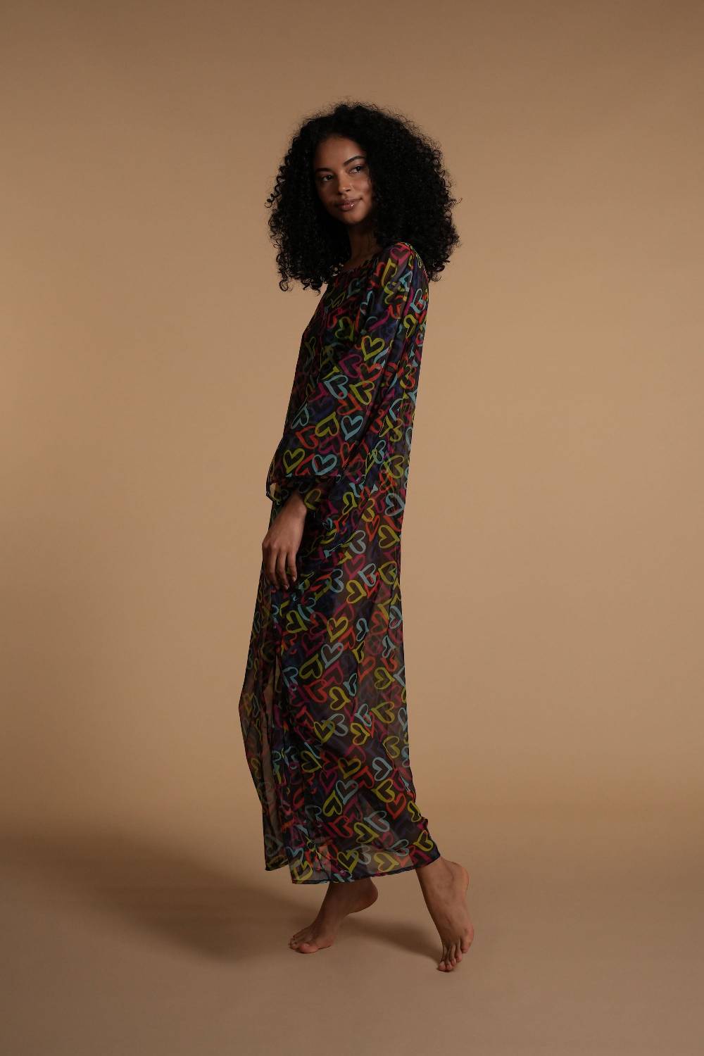 La Petite Robe Di Chiara Boni chiffon-mae printed cover-up 2025