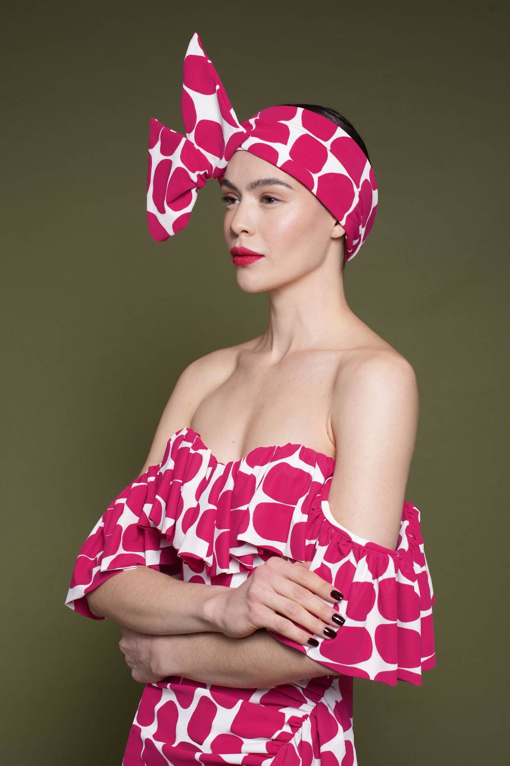 La Petite Robe Di Chiara Boni printed turban In Linea