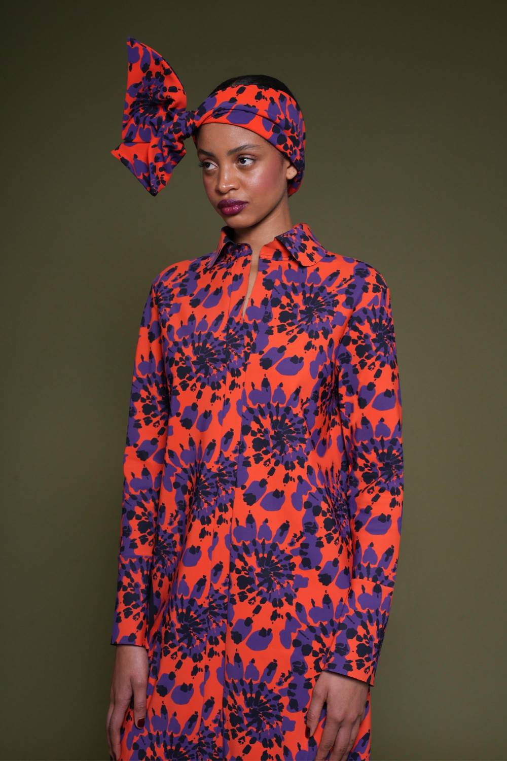 La Petite Robe Di Chiara Boni printed turban Qualità