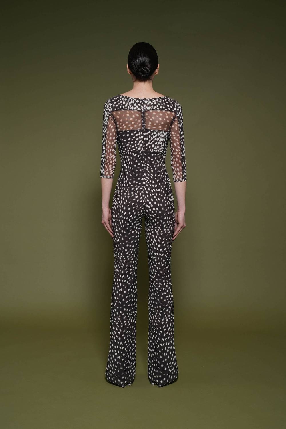 La Petite Robe Di Chiara Boni thany illusion printed jumpsuit Vendite Flash