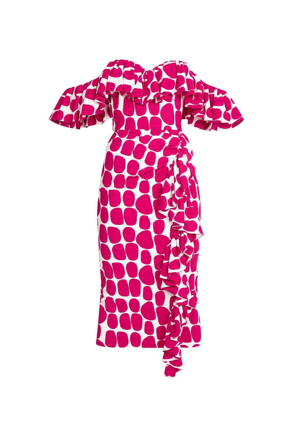 La Petite Robe Di Chiara Boni giraffea midi printed dress Nuova