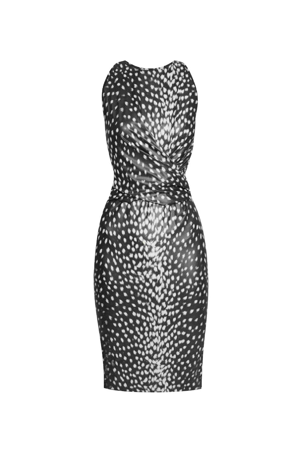La Petite Robe Di Chiara Boni camilissima faux-leather printed dress Promozione