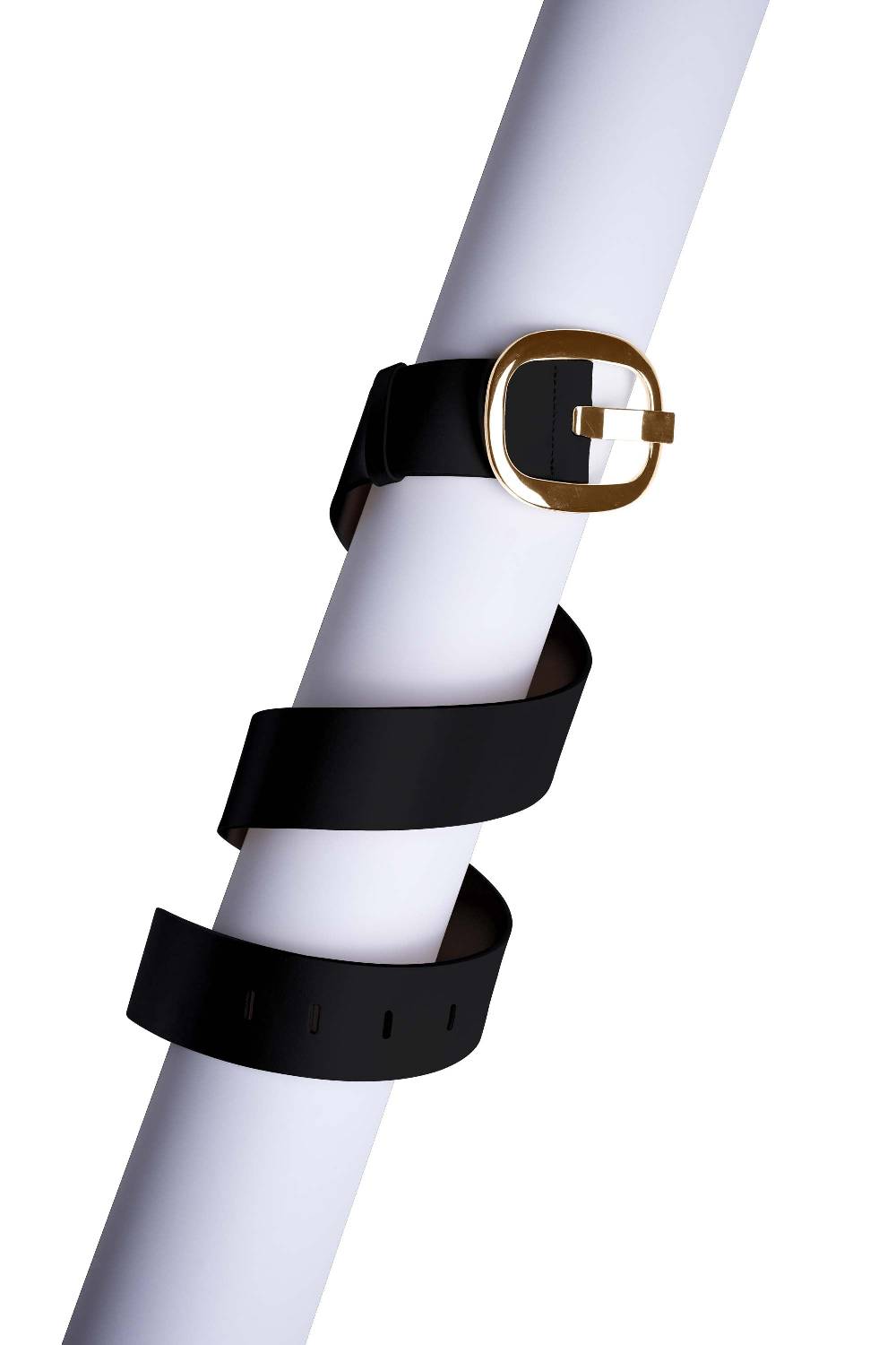 La Petite Robe Di Chiara Boni leather belt with metallic buckle Presa