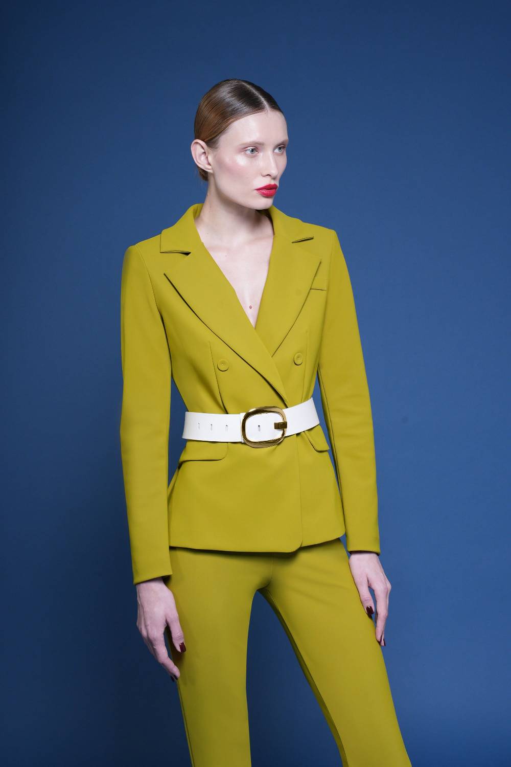 La Petite Robe Di Chiara Boni leather belt with metallic buckle Sconto