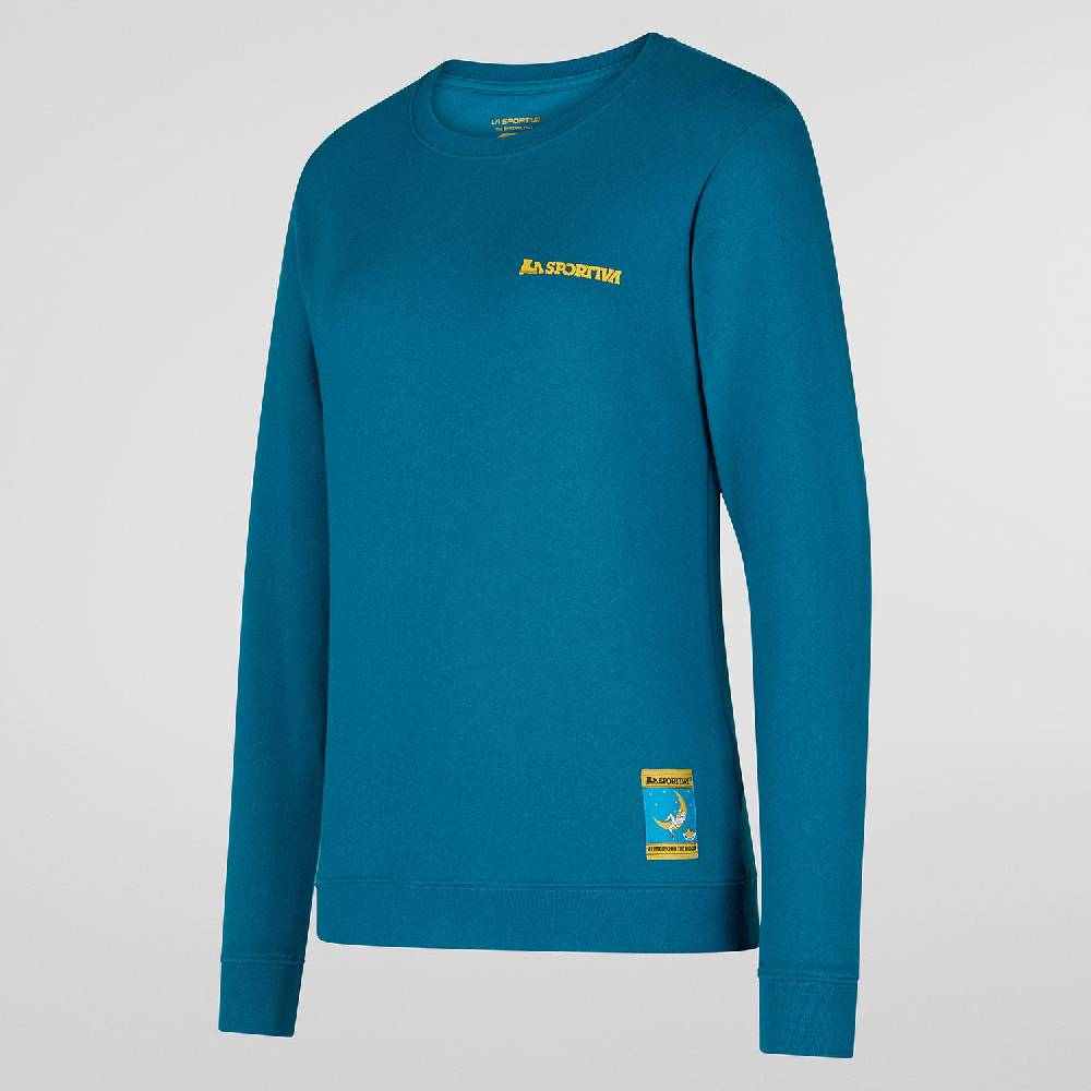 La Sportiva Climbing on the Moon Sweatshirt WFelpe Arrampicata Limitato a 3 giorni