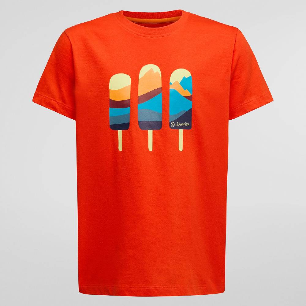 La Sportiva Icy Mountains T-Shirt KT-Shirts Arrampicata Presa