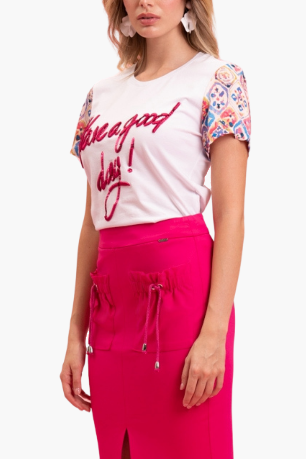 Nualy T-SHIRT CON STAMPA Nuovo
