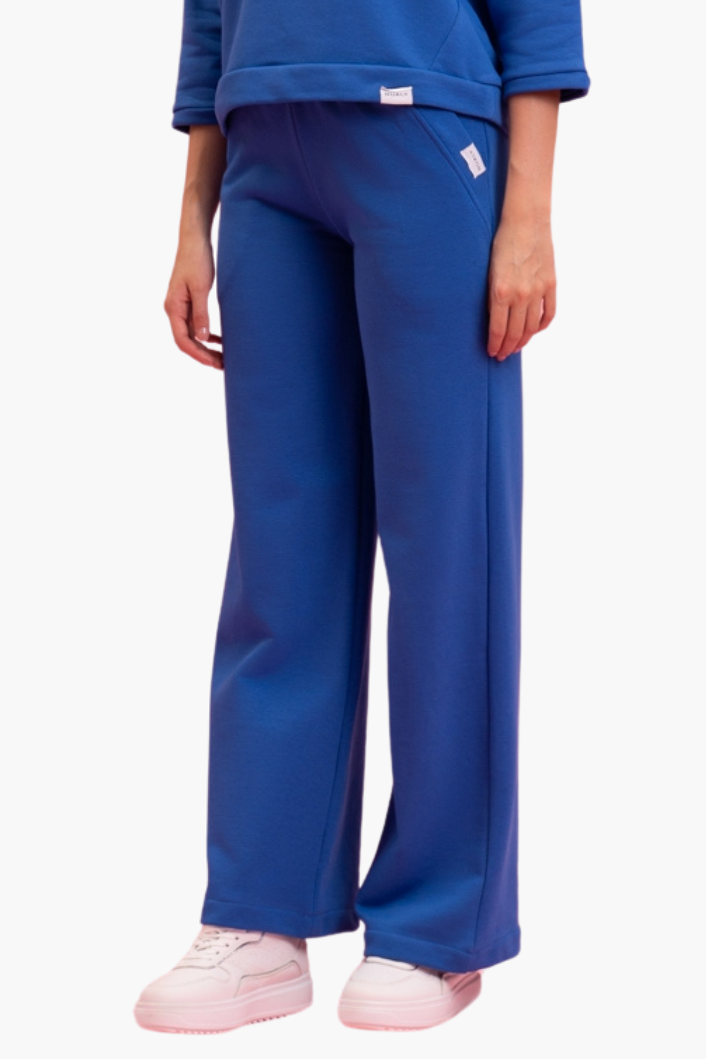 Nualy PANTALONE FELPA PALAZZO Fino Al -60%