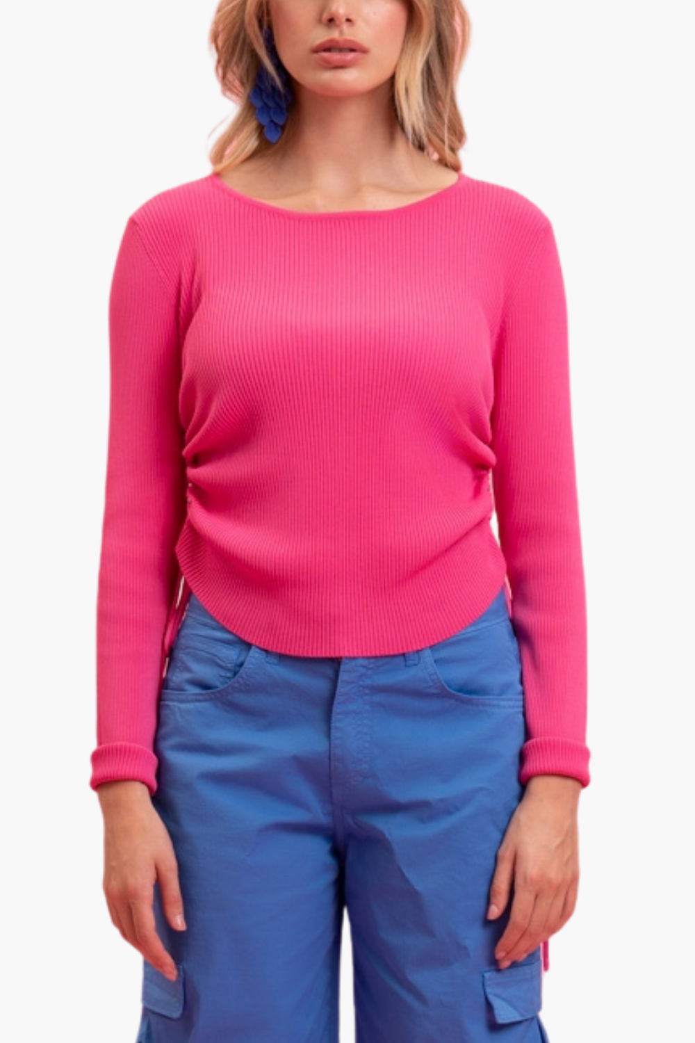 Nualy MAGLIA CON LACCETTI Sconto