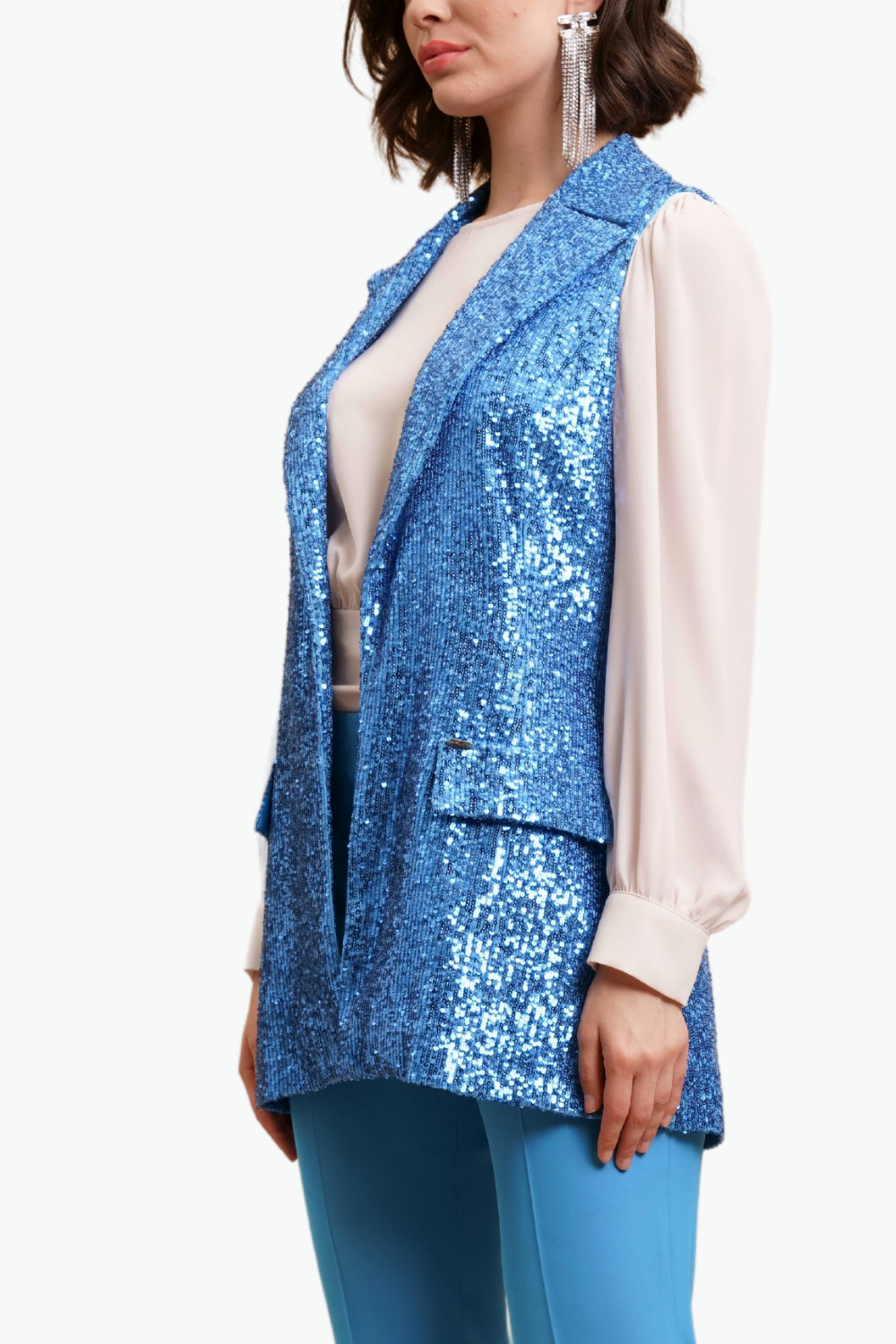 Nualy GILET CON PATTINE Vendita Economica