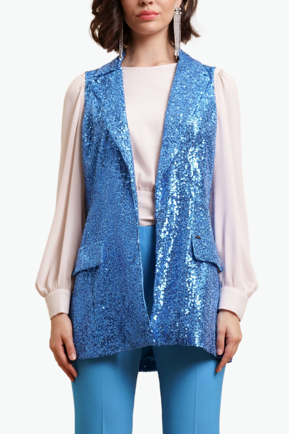Nualy GILET CON PATTINE Vendita Economica