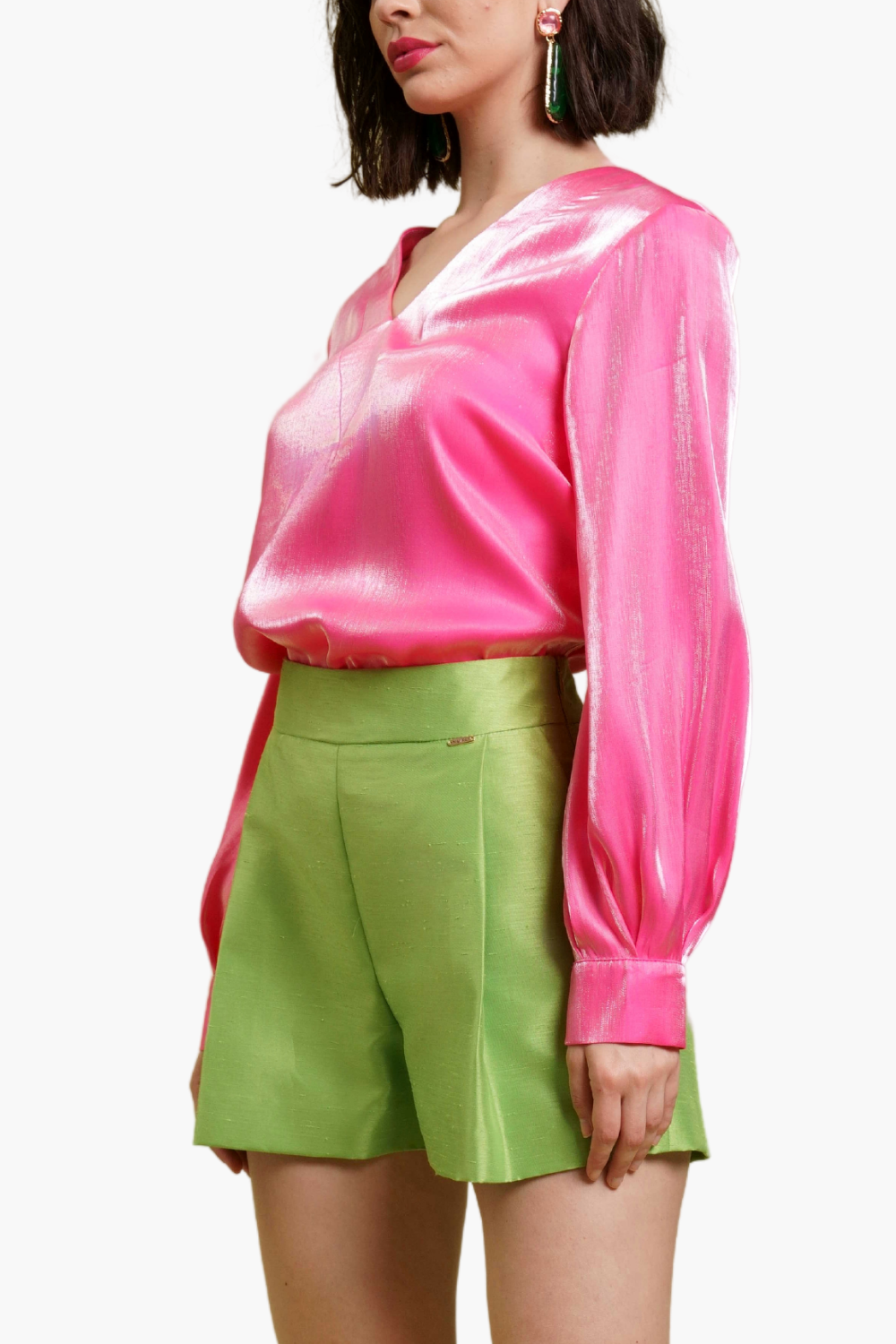 Nualy CAMICIA SCOLLO A "V" Sottocosto