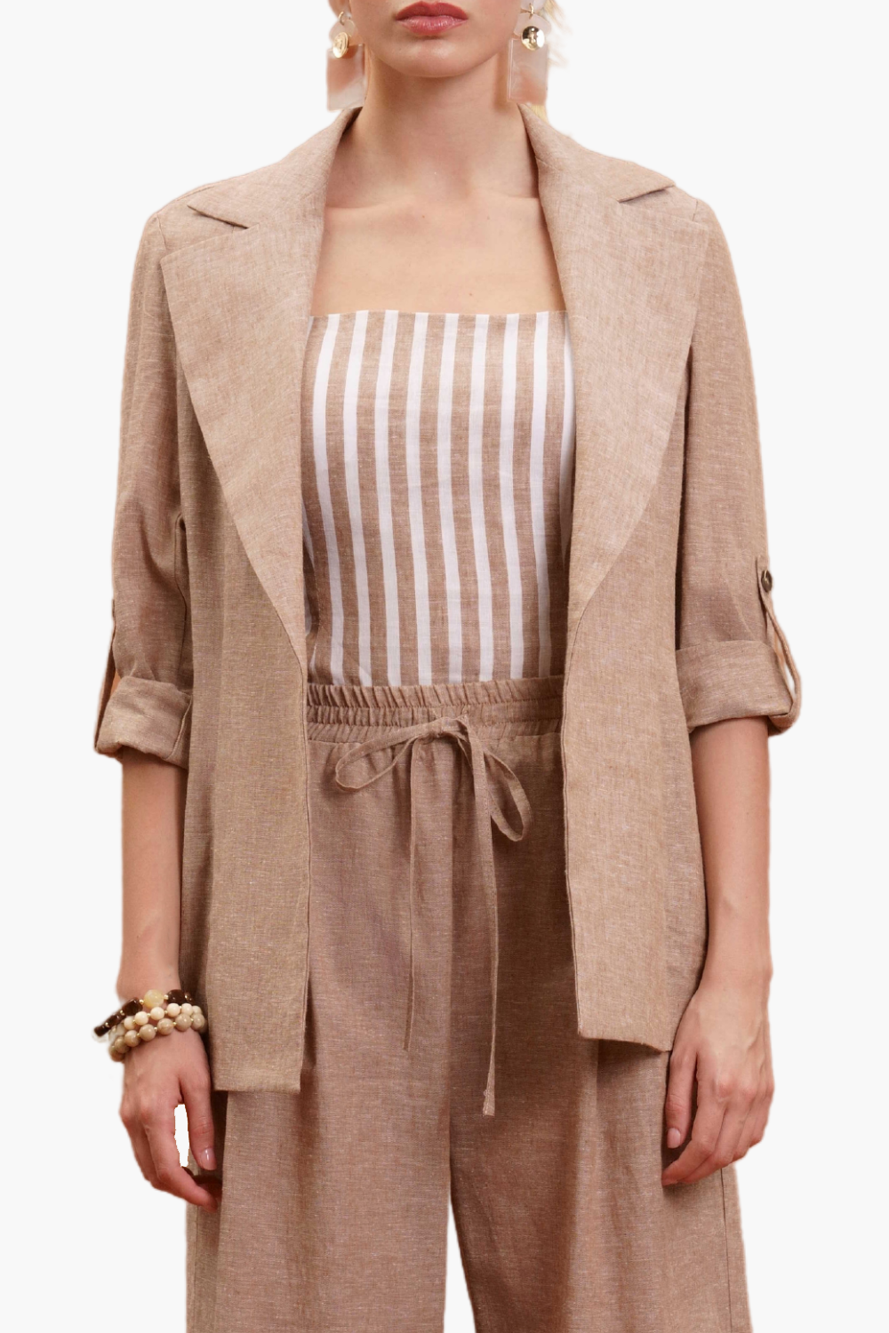 Nualy BLAZER IN LINO Offerte esclusive