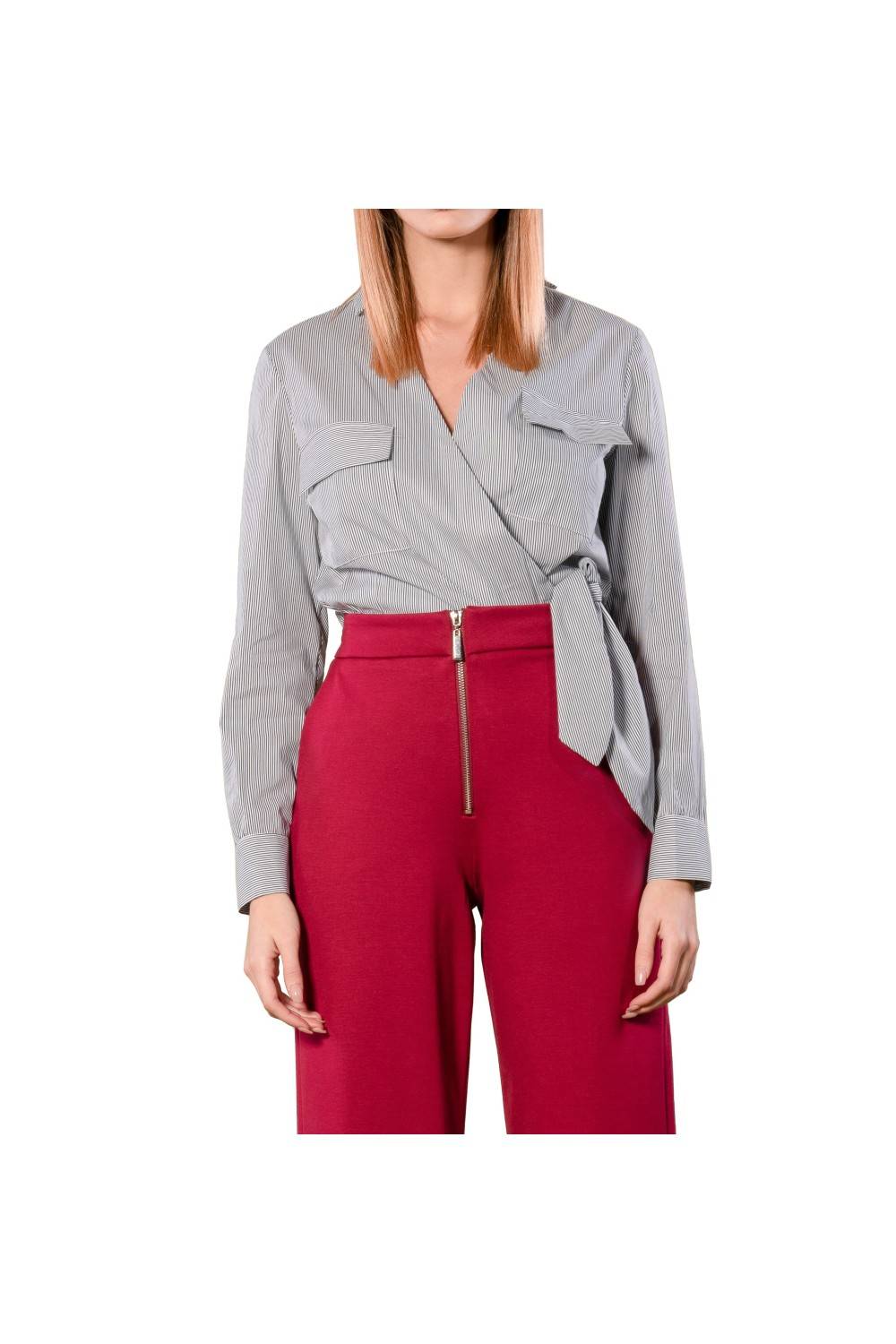 Nualy CAMICIA INCROCIO CON FIOCCO Italy