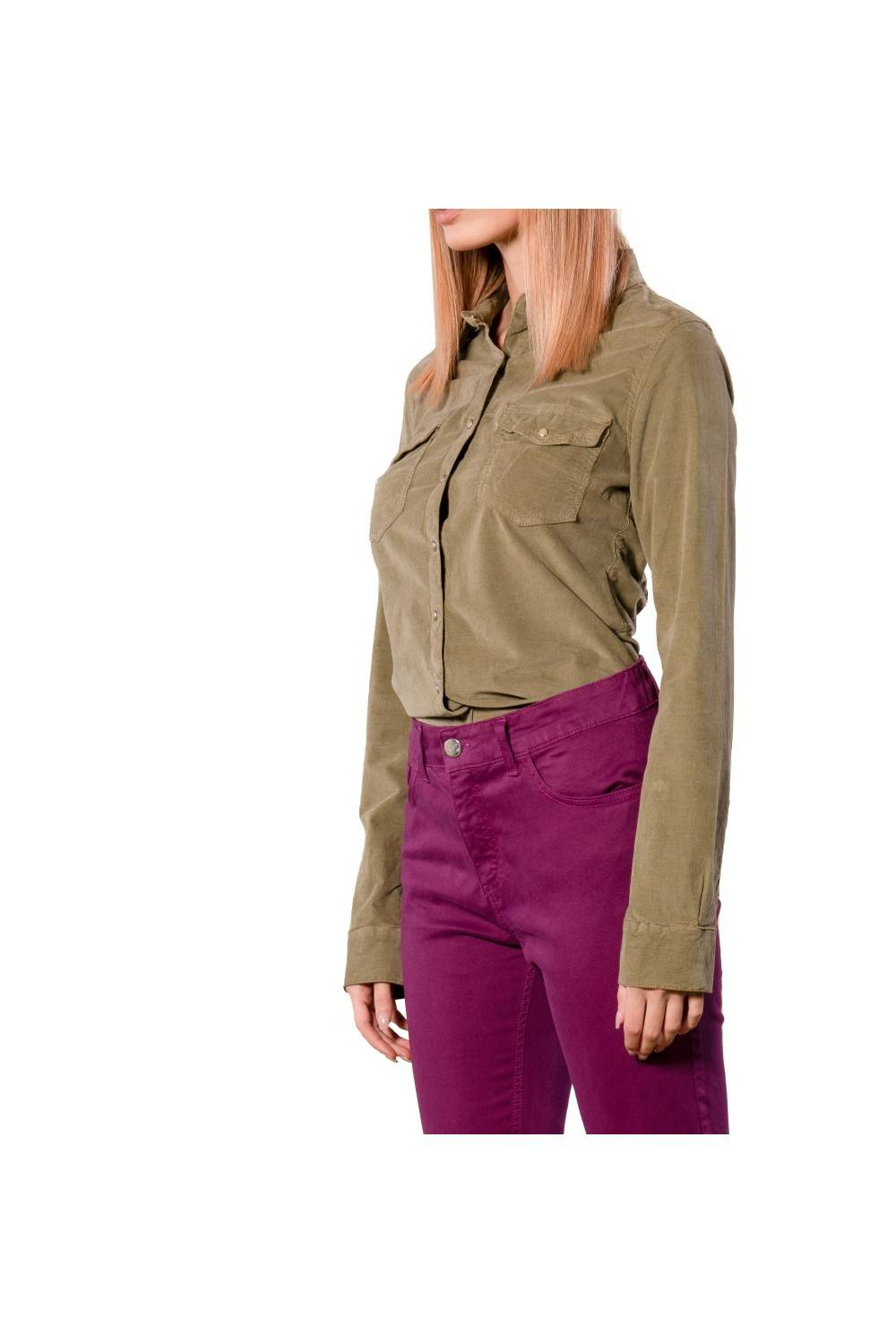Nualy CAMICIA IN VELLUTO Nuovo