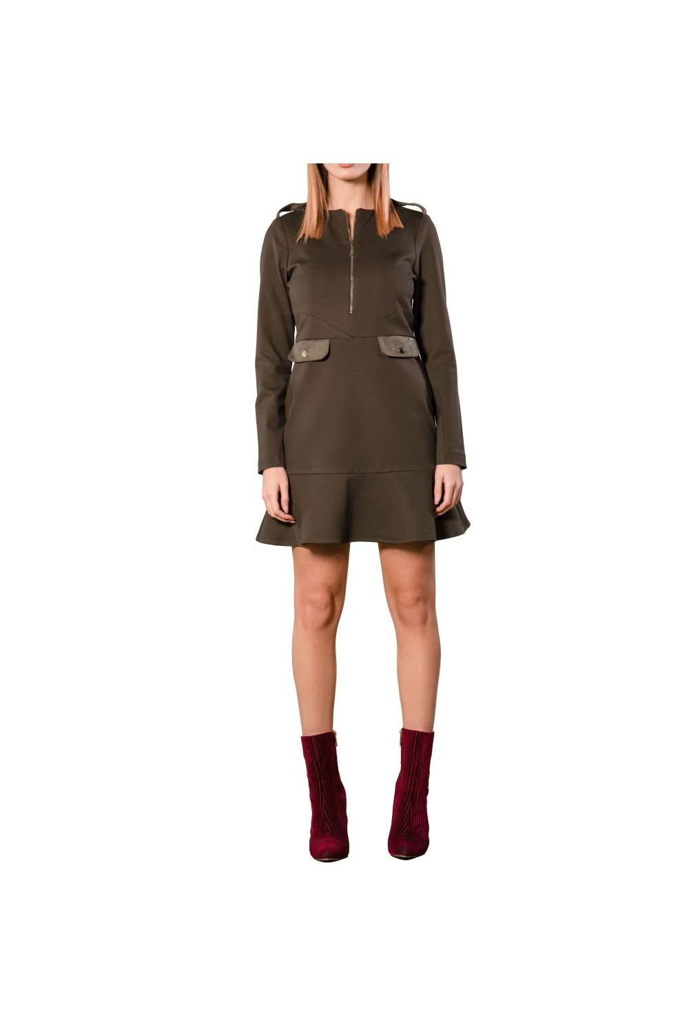 Nualy ABITO CON ZIP CENTRALE Qualità