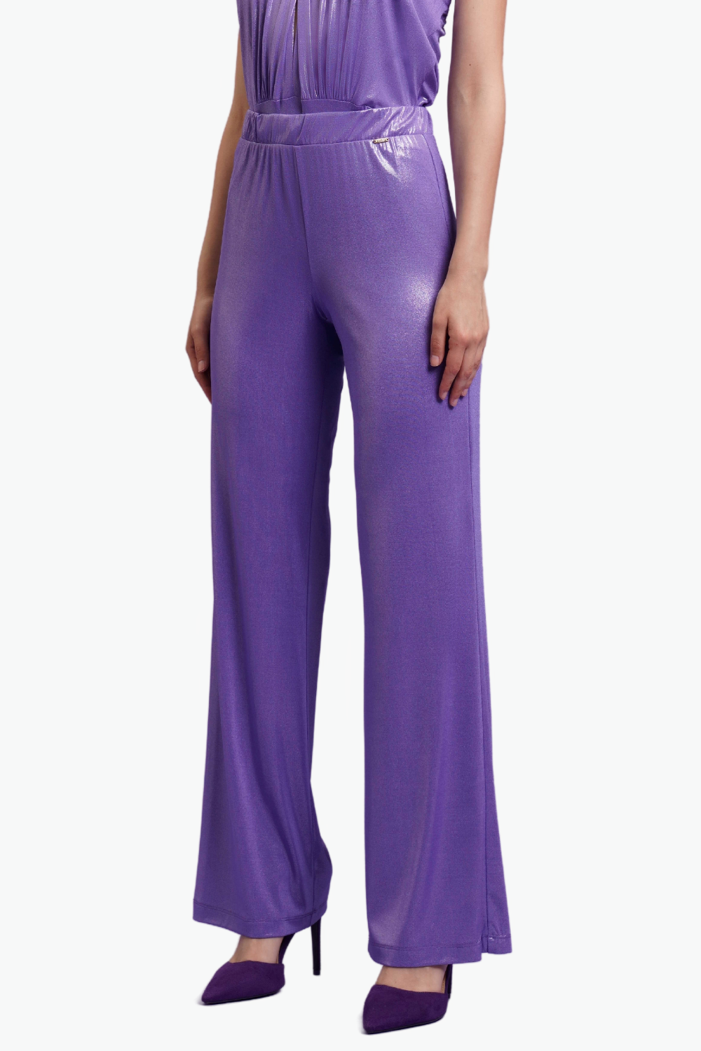 Nualy PANTALONE PALAZZO LAMINATO Nuovi prodotti