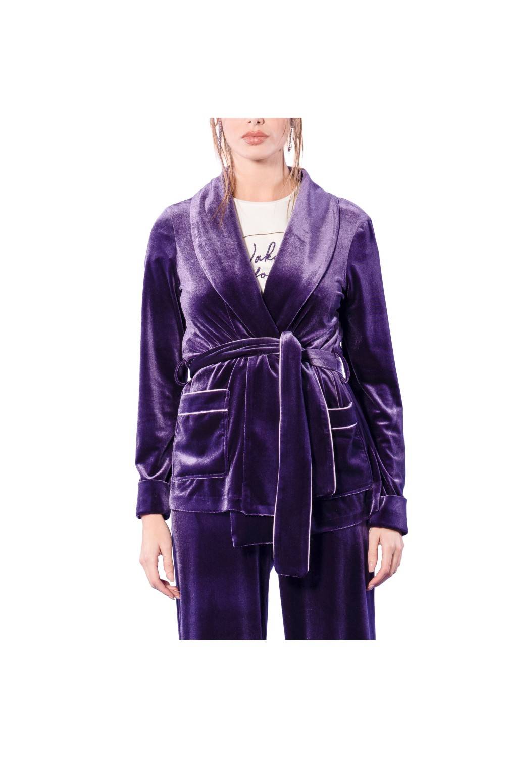 Nualy GIACCA MORBIDA CON PROFILO Fino al 60% di sconto