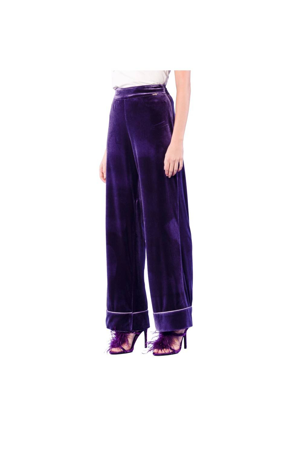 Nualy PANTALONE MORBIDO CON PROFILO Spedizione Gratuita