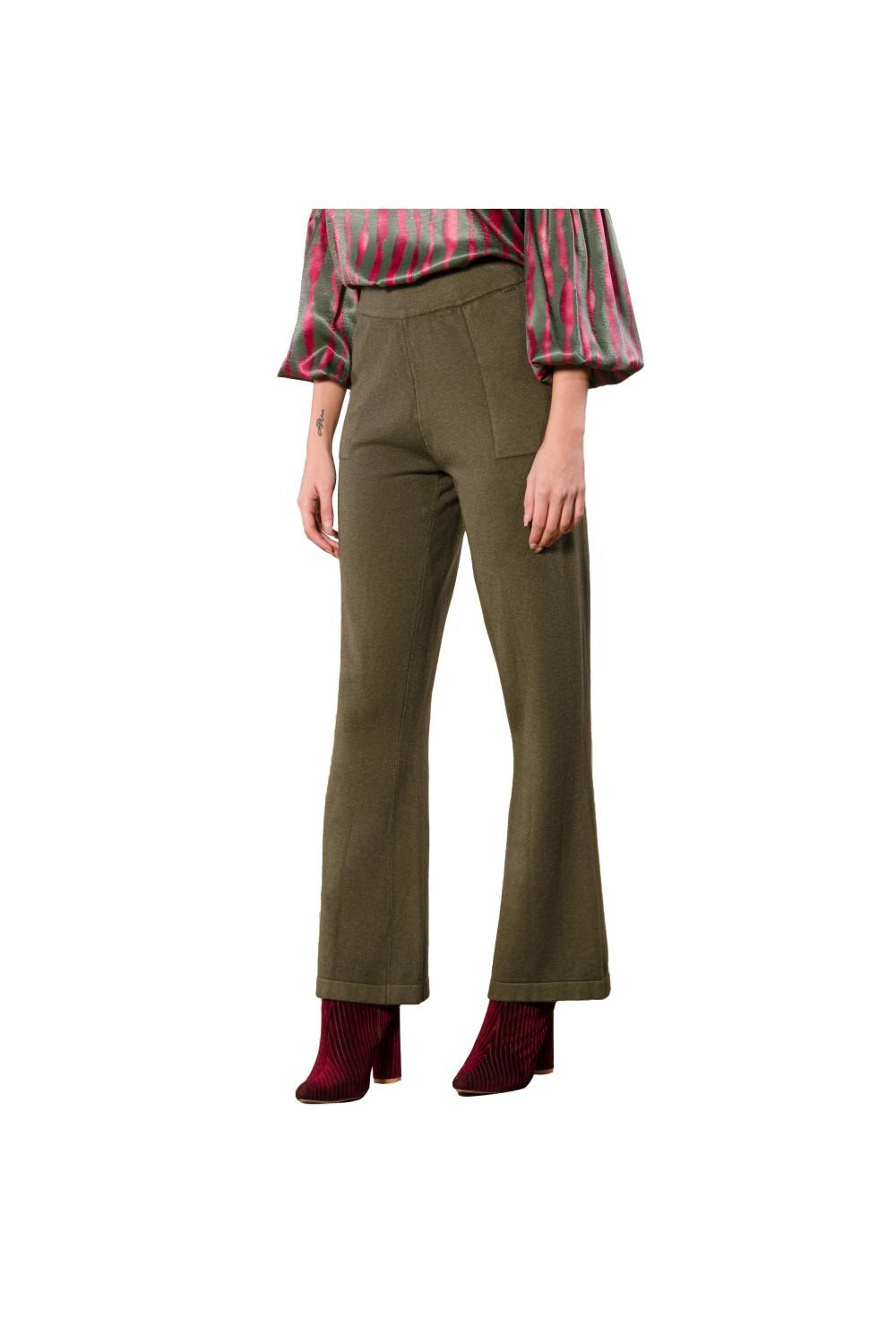 Nualy PANTALONE IN MAGLIA Negozi Online
