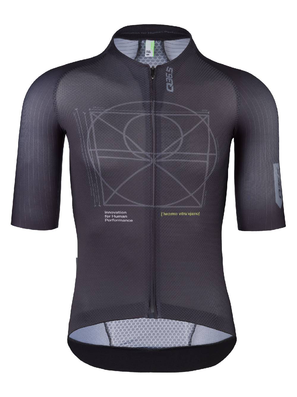 Q36.5 Gregarius Clima Vitruvian Maglia Grigio Antracite Nuova