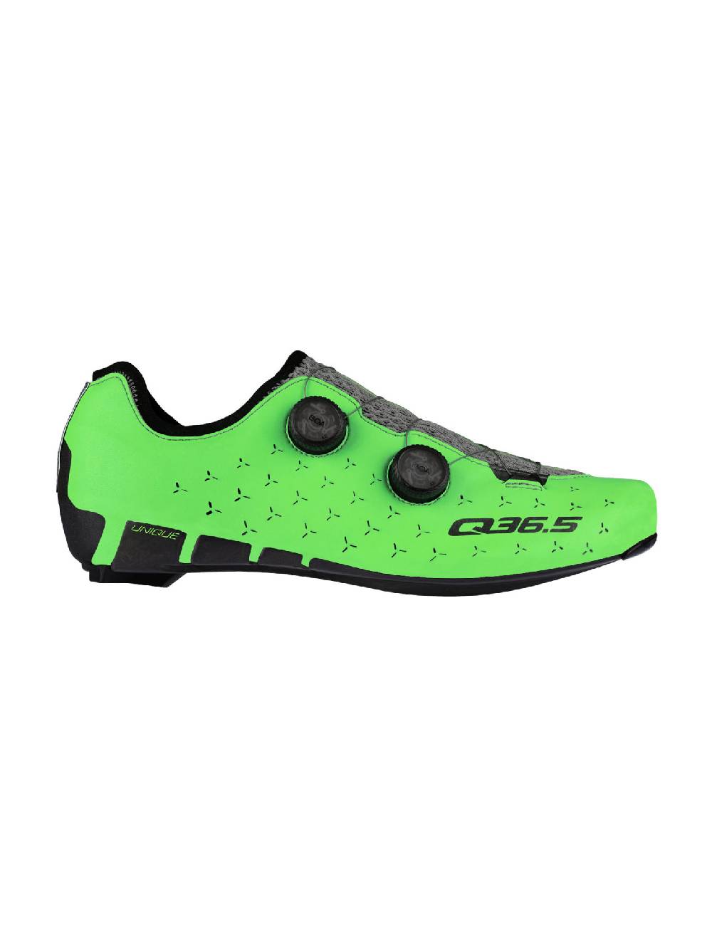 Q36.5 Unique Scarpe Strada Verde Fluo Officina