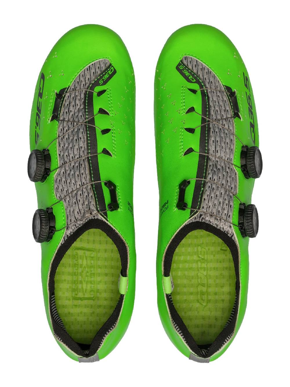 Q36.5 Unique Scarpe Strada Verde Fluo Officina
