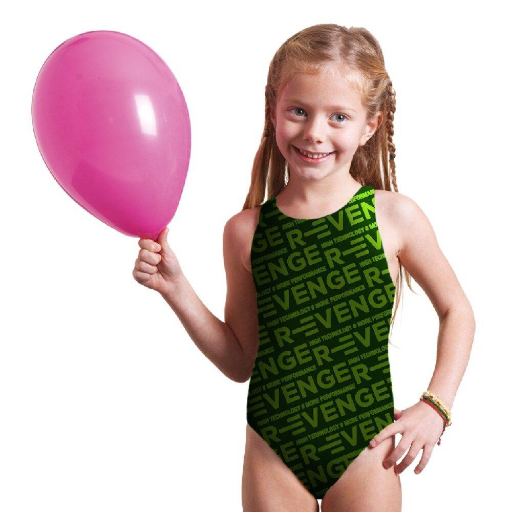 R Evenge Costume Classico Intero Revenge Nero Verde Acido Italia