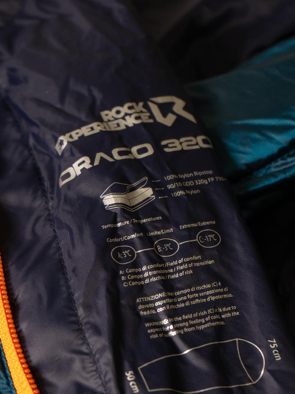Rock Experience Drago 320 Mummy Sleeping Bag sacco a pelo Nuovo