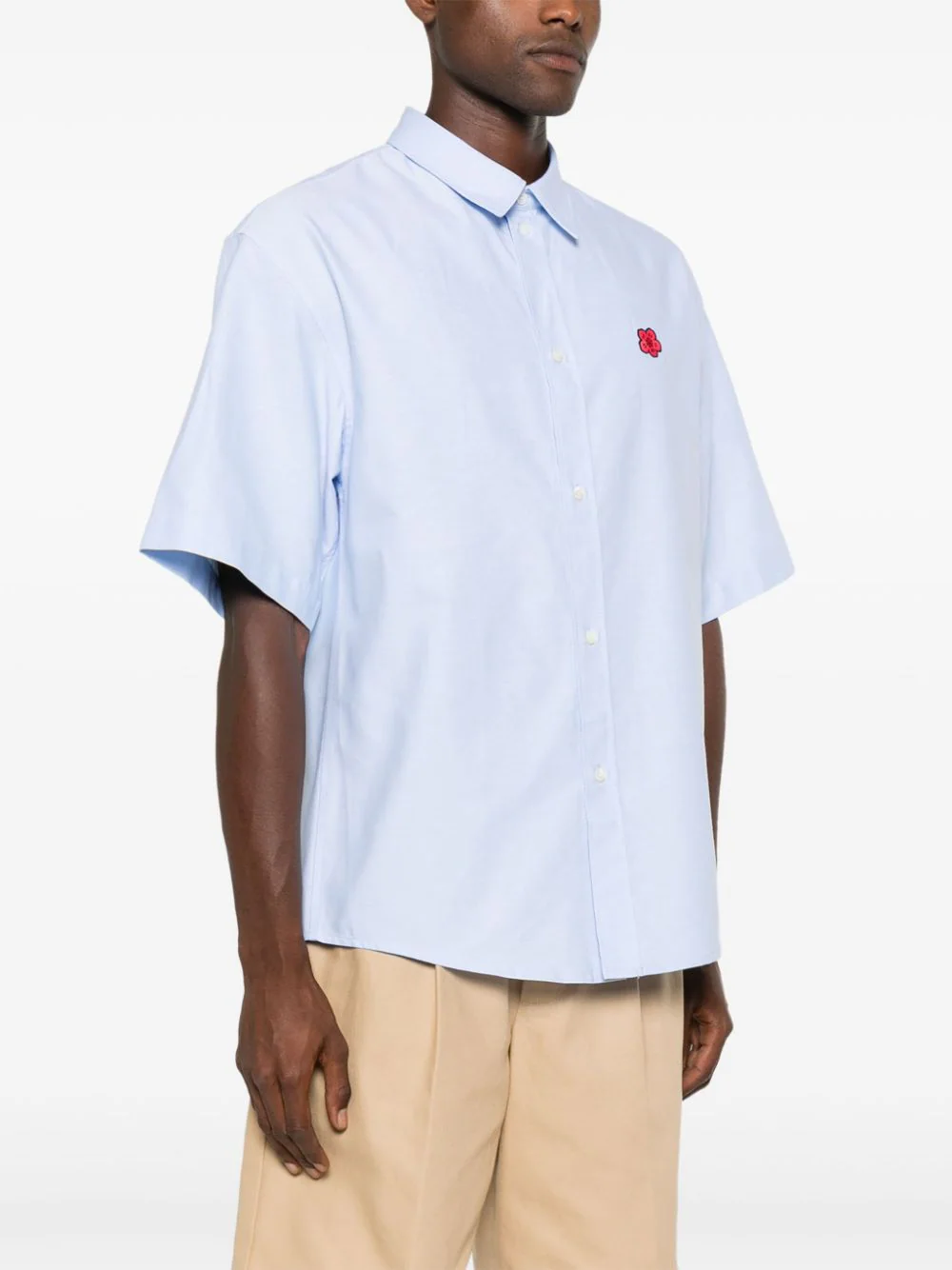 KENZO 'boke flower' embroidered casual shirt Soddisfazione Garantita