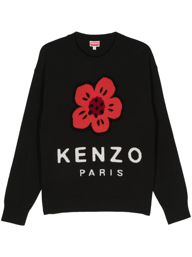 KENZO 'boke flower' wool jumper Sottocosto