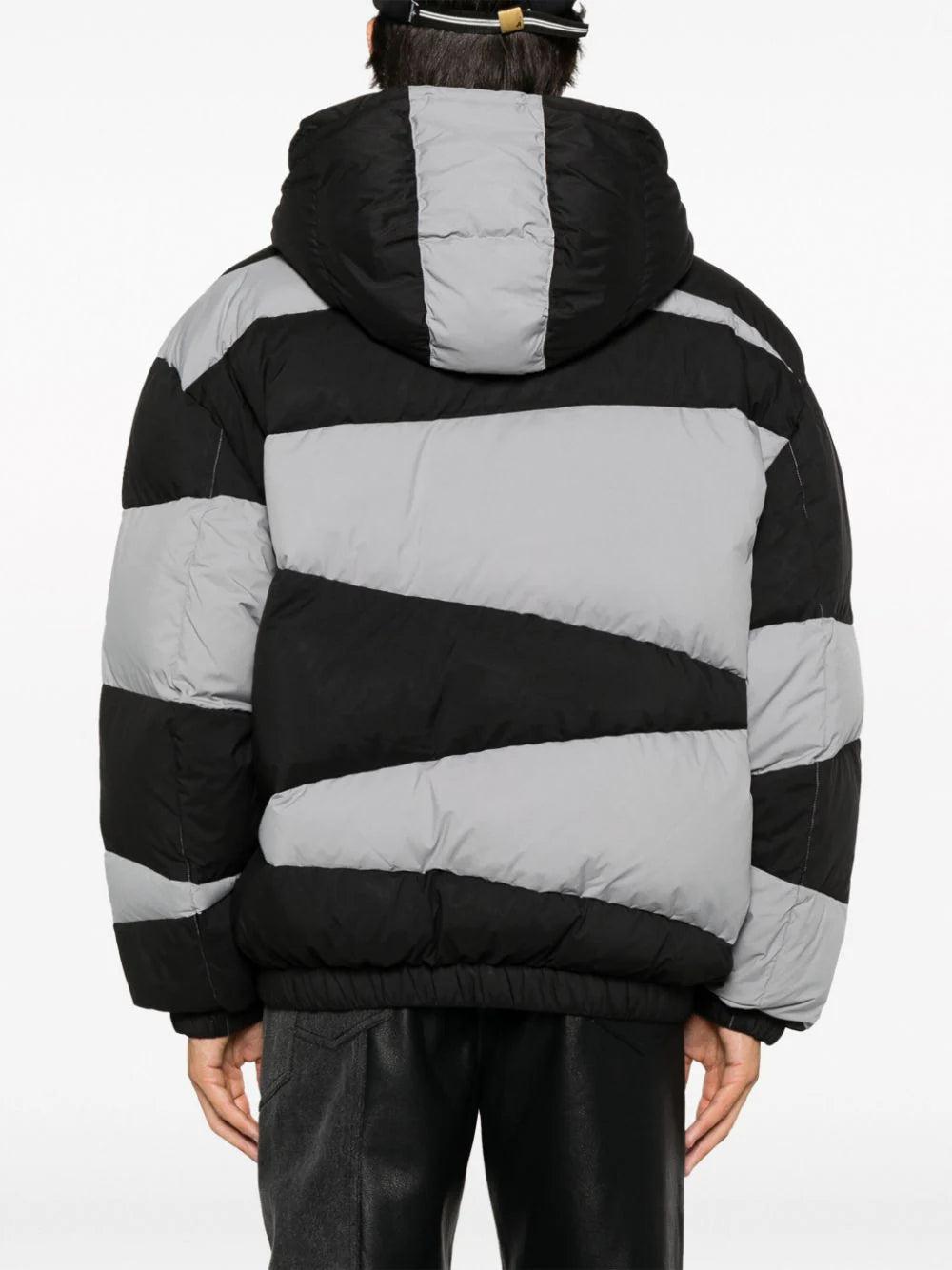 KENZO 'kenzo dazzle stripe' hooded parka Sottocosto