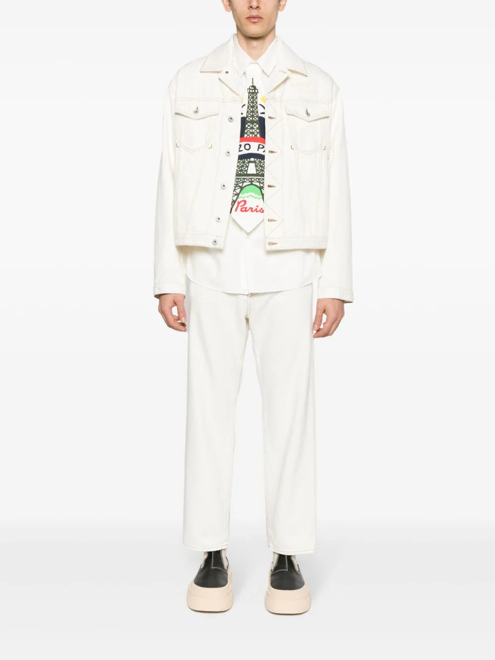 KENZO 'kenzo paris' denim trucker jacket Italy