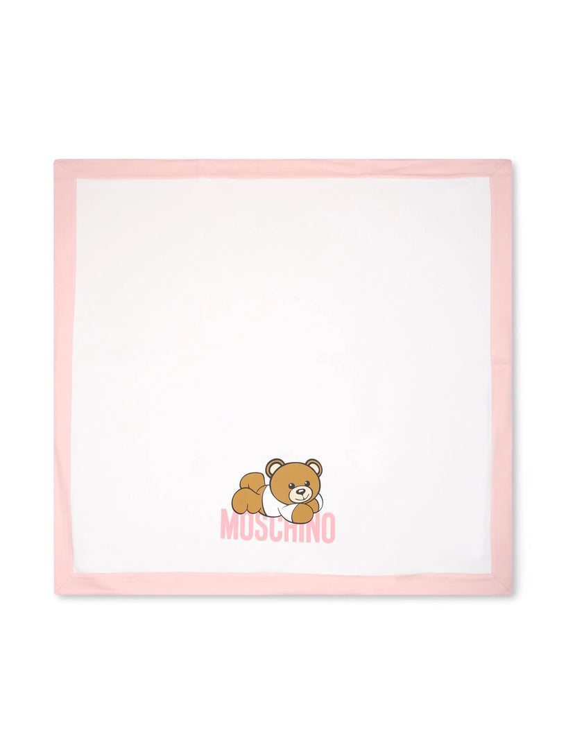 Moschino Kids Blanket with teddy bear