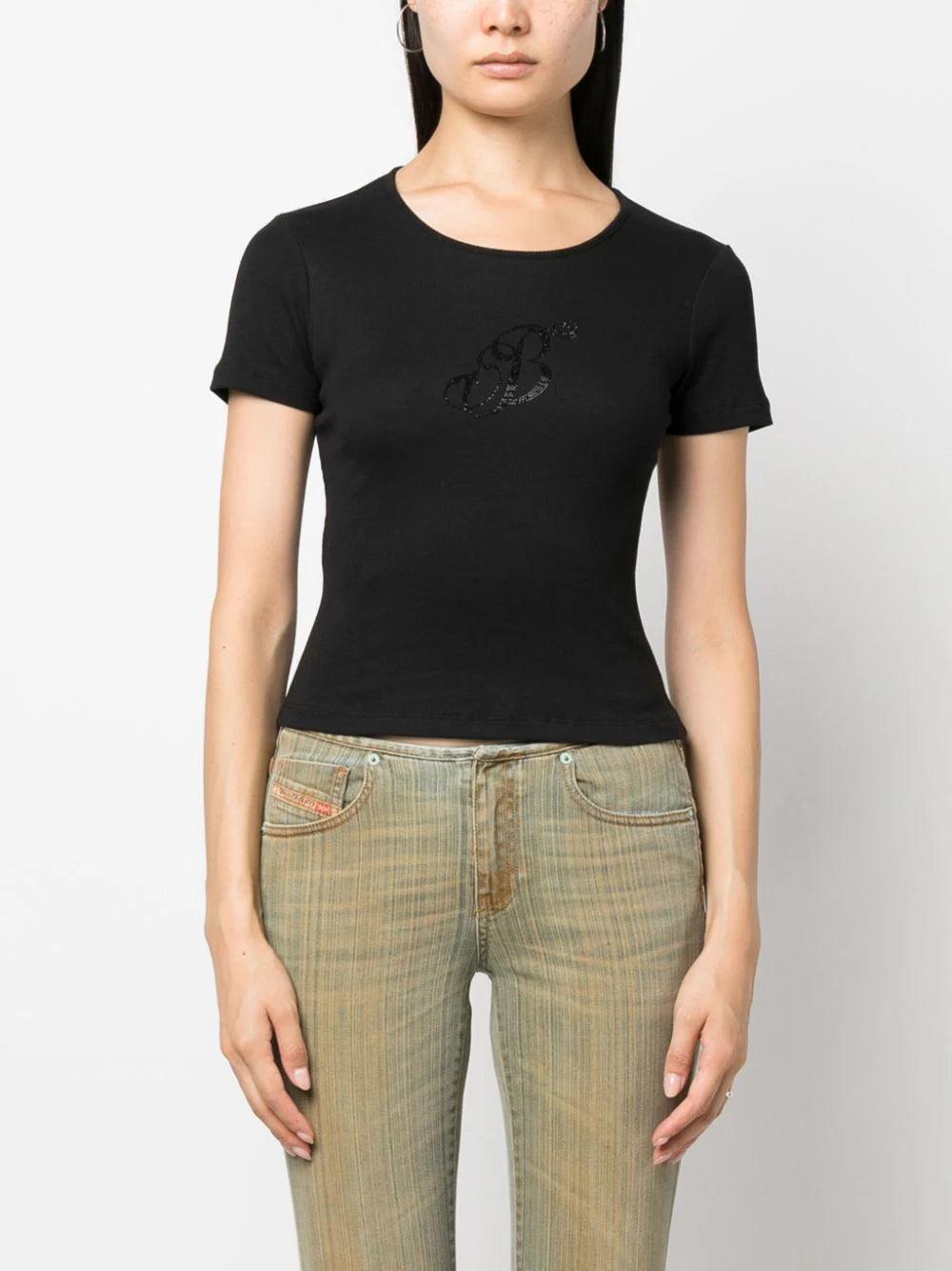 Blumarine "b" t-shirt Sconto