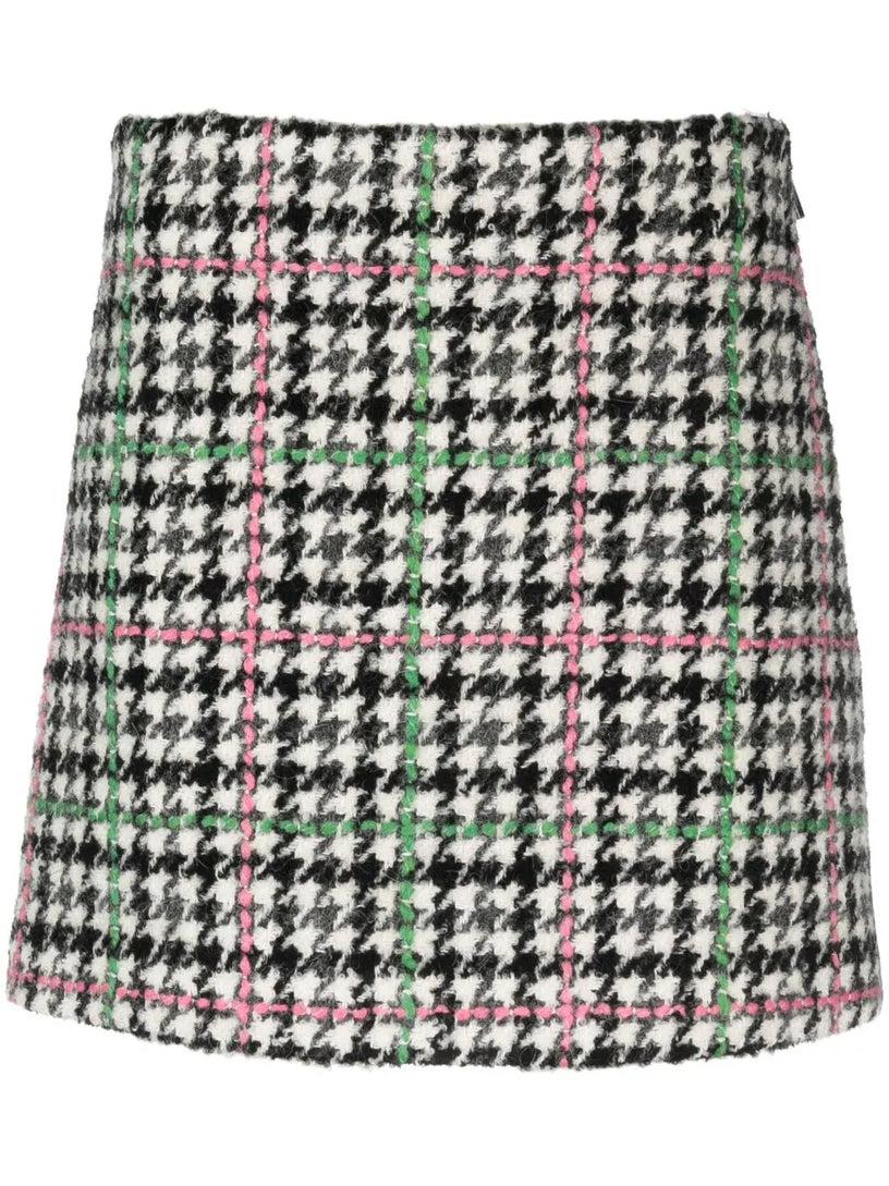 MSGM "houndstooth check" skirt Outlet