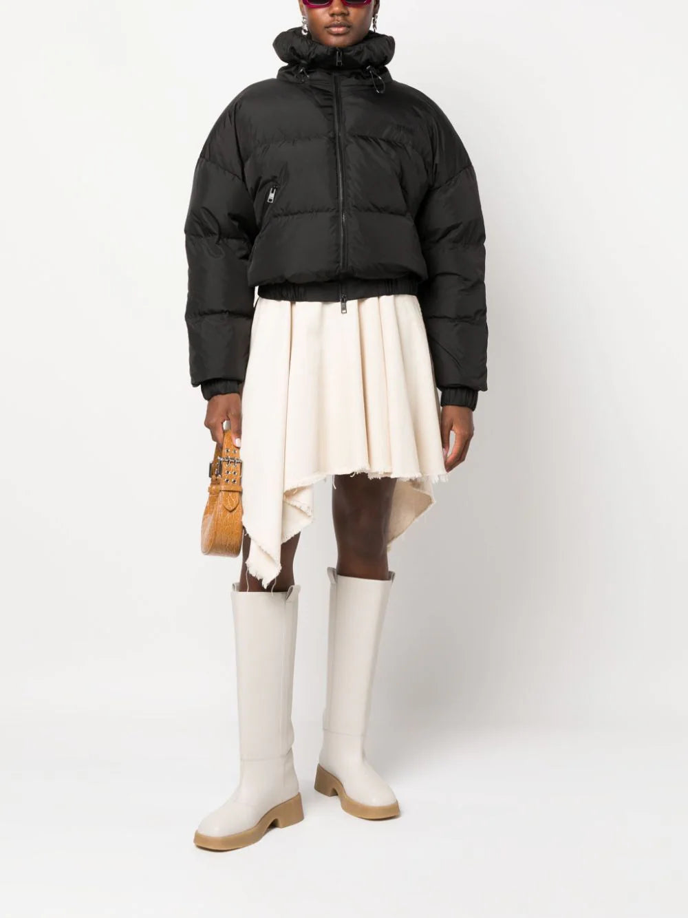 MSGM "ripstop nylon" cropped down jacket Vendita Calda