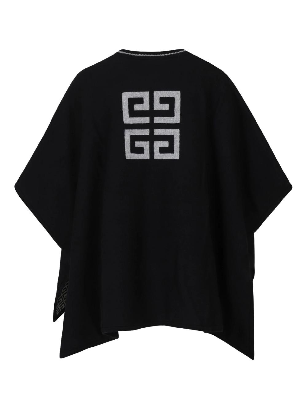 Givenchy Kids Reversible cape with logo In Saldo